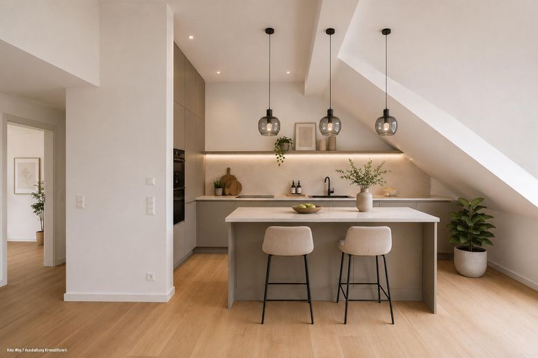 *KURZFRISTIG BEZUGSFERTIG* 3,5-ZIMMER-WOHNUNG MIT LOFT-CHARAKTER, GESCHÜTZTER DACHTERRASSE + BALKON – Photo 2