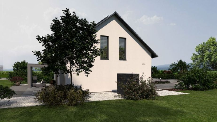 KLASSISCHES MEHR­GE­NE­RA­TIO­NEN­HAUS MIT PRAKTISCHER AUFTEILUNG – Ansicht Garten