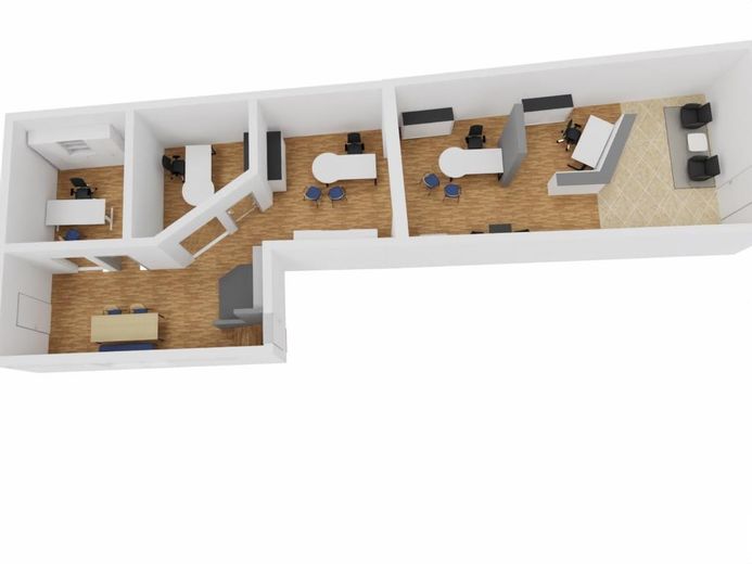 Gewerbefläche ca. 125qm - Kann: Büro / Praxis / Laden / Lagerraum - erweiterbar auf bis zu ca. 220qm – Фото 3