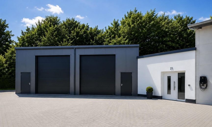 Neubau 2026 | Moderne Gewerbehalle mit Büro | 175 m² | Herten-Disteln – Halle und Büro