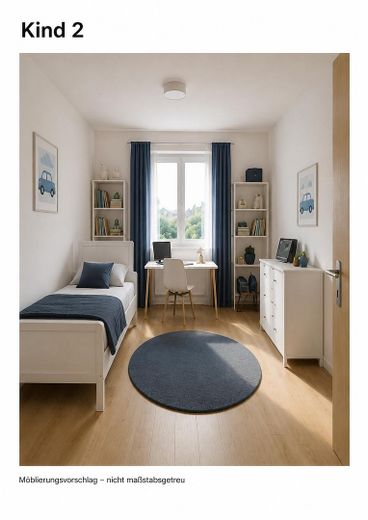 Grundsolides sonniges ruhiges (Sackgasse) Eckhaus mit viel Platz und Umlaufgarten – Kinderzimmer 2 Vorschlag