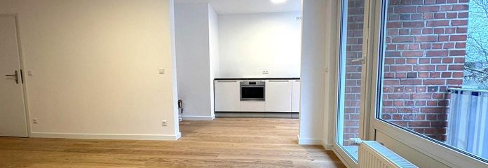 Wohnzimmer mit Blick Küche