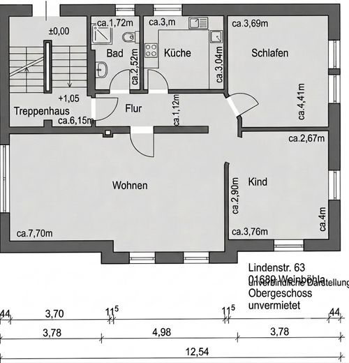 Apartamento de 3 habitaciones en Weinböhla (tranquilo+cerca del centro) – Foto 9
