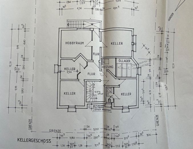 Grundriss Keller