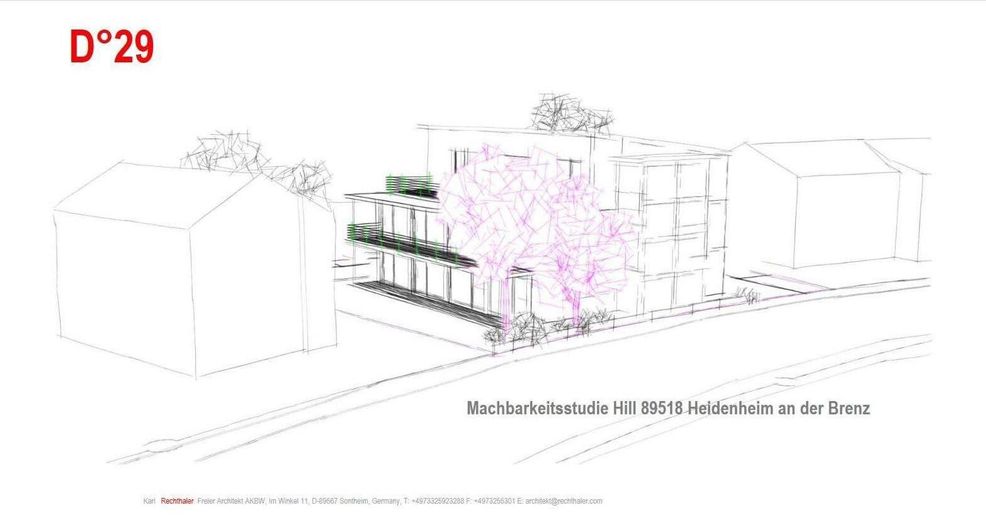 Dom dwurodzinny w 89518 Heidenheim z możliwością realizacji nowej inwestycji budowlanej – Machbarkeitsstudie vorhanden