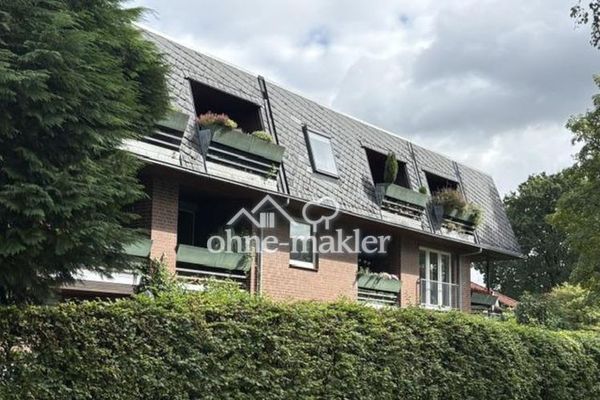 Hamburg Bergstedt’te geniş güneybatı sundurmalı ve yeşil manzaralı 2 odalı daire, 2. kat (son kat)