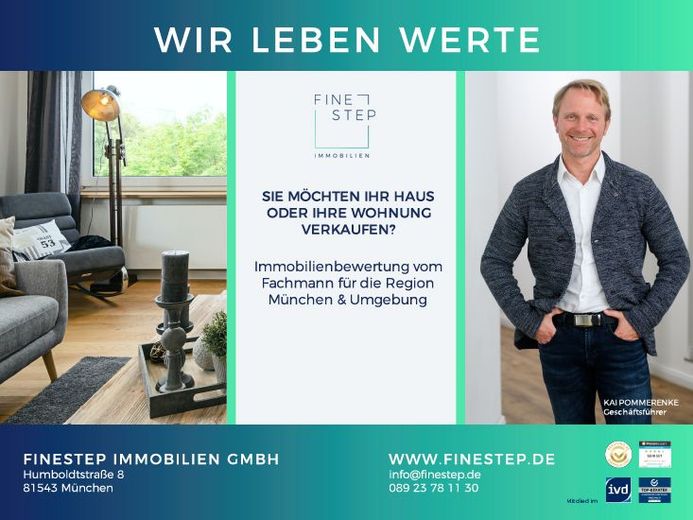Bezugsfrei: Attraktive 4-Zimmerwohnung mit Blick ins Grüne - sehr guter Grundriss – Ihr Immobilienfachmann für München