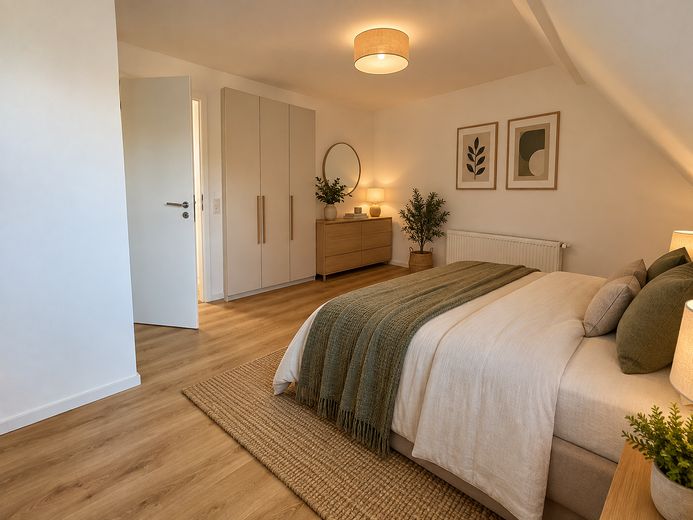 Braunfels’in sakin bir konumunda güzel 2 odalı daire – Schlafzimmer (visualisiert)