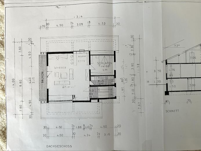 Obergeschoss (Plan ohne Wände)