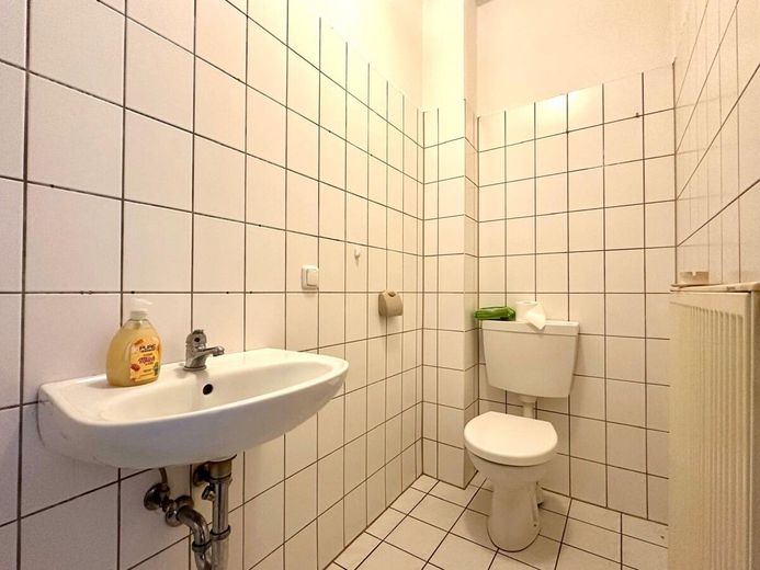 HORN IMMOBILIEN ++ uroczy dom dwurodzinny w Klein Helle, tylko 15 min do Neubrandenburga – Gäste-WC