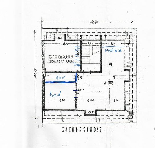 Wohnen und Arbeiten: Stilvolles Mehrfamilien- und Geschäftshaus mit großem Garten. – 2. OG