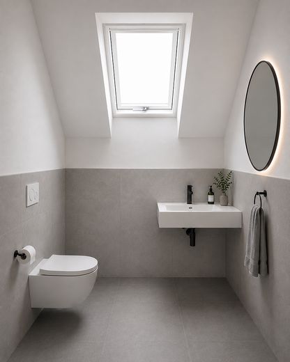 Eerste bewoning vanaf 02/2027: Modern wonen met eigen tuin in Zorneding – Bad im OG