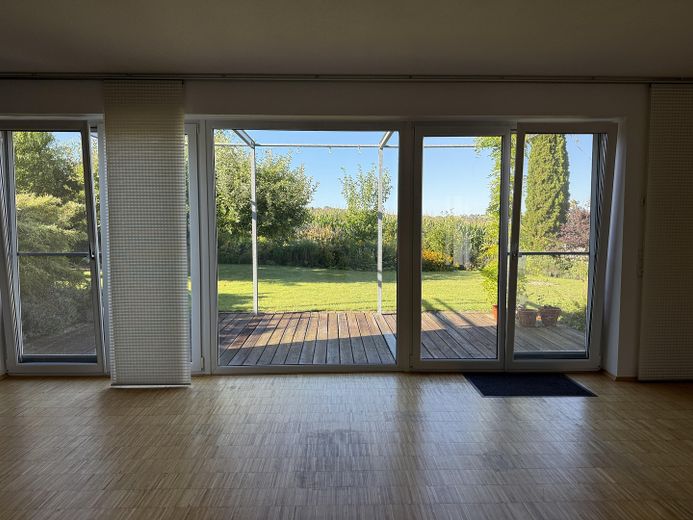 Ausblick zum Garten