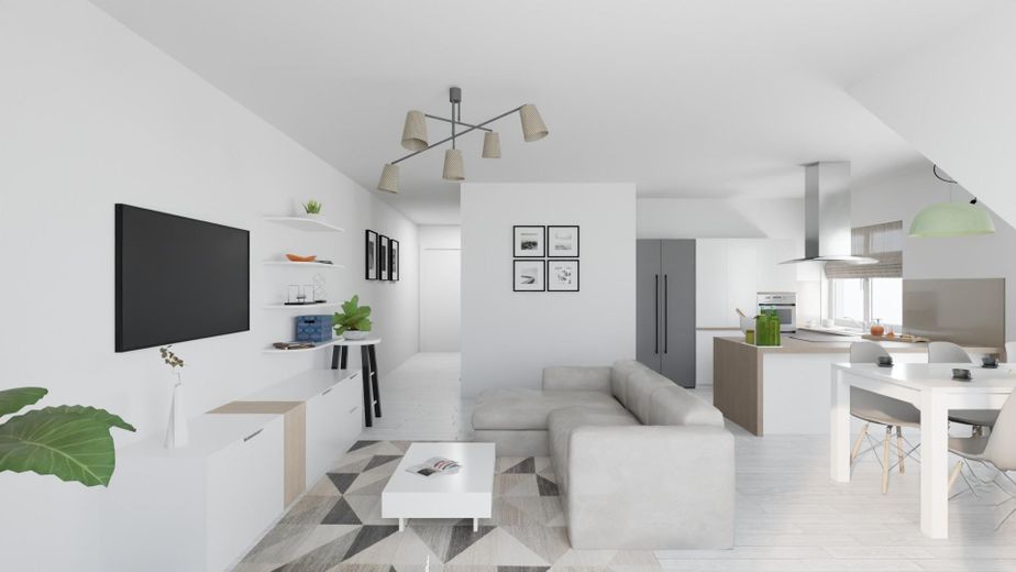 Visualisierung 1. DG Wohnen