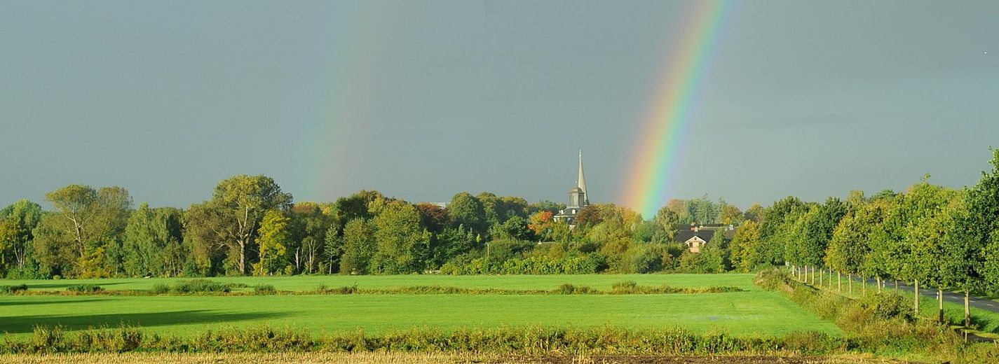 Blick auf Rellinger Kirche