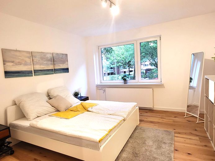 Provisionsfreie 2-Zimmer-Wohnung in Hamburg-Meiendorf | Eigennutzung oder Kapitalanlage – Schlafzimmer Ansicht 1
