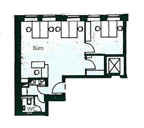 Modernes, denkmalgeschütztes Büro in Toplage – Grundriss 