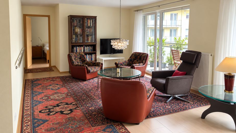 Жильё у курортного парка – Wohnzimmer 