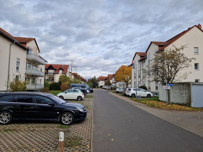 Sicht Richtung Wohnanlage