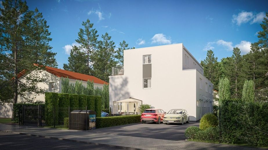 Waldperlach - Ihr neues Zuhause am Waldheimplatz – Straßenansicht