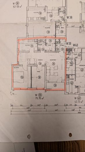 Без комісії: 3-кімнатна квартира з південно-західним балконом, краєвидом на Гаардт і ліфтом – Grundriss