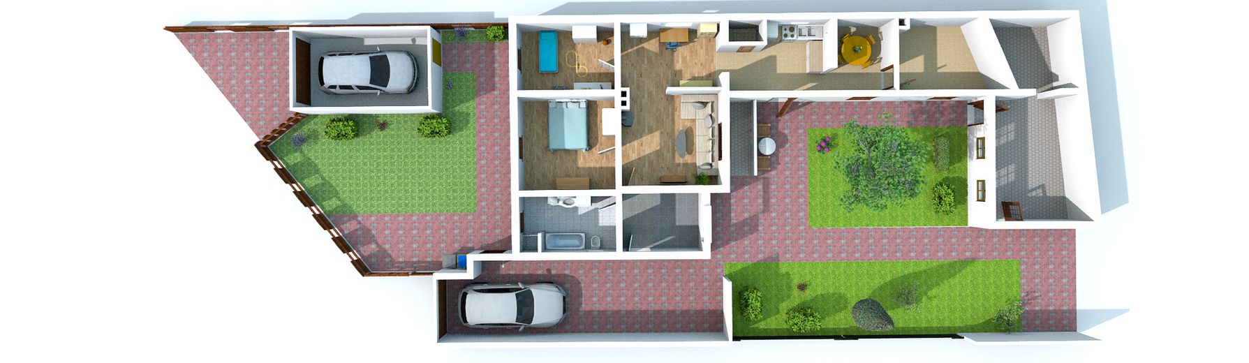 Gepflegtes Zweifamilienhaus mit großem Garten, Garagen und vielfältigen Nutzungsmöglichkeiten – EG