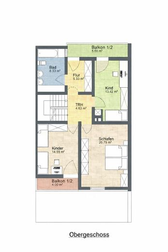 Krailling: Großzügiges Reihenmittelhaus + Garage (optional) – Foto 4