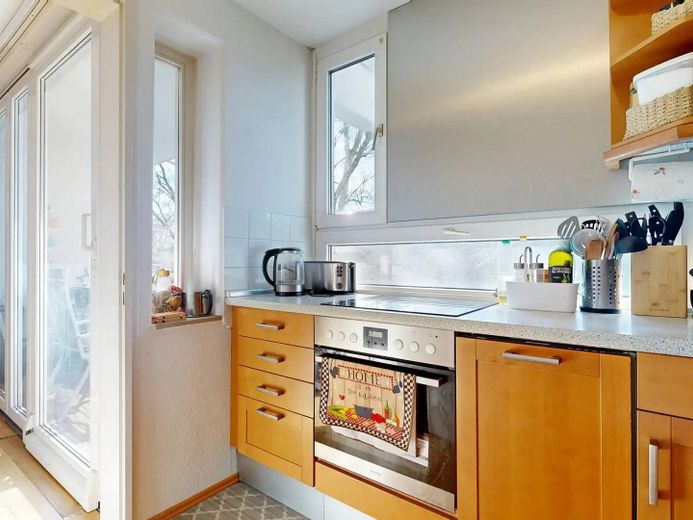 Lichte 2-kamerwoning met BALKON, EBK en ligbad in Ottobrunn – Ansicht I: Küche