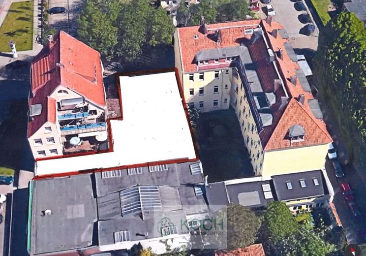 Gewerbefläche (Werkstatt/Büro/Lager) in zentraler Lage (Elbinger Platz) – Luftbild