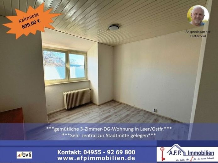 ***Gemütliche 3-Zi-Wohnung in zentraler Lage von Leer/Ostfr.*** – Foto 1