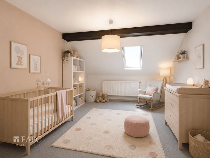 SCHNÄPPCHEN! Vollunterkellertes Zweifamilienhaus in Cursdorf - FALC Immobilien – Kinderzimmer virtualisiert