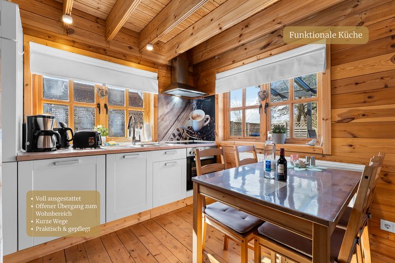 Ferienhaus Lüttje Holthuus: 230 Tage Auslastung, 14.129 € Überschuss, Top Bewertung & Smarte Technik – Küche