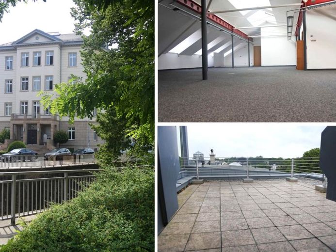 Große Gewerbeeinheit im Waldstraßenviertel - Glaskuppel & Dachterrasse mit toller Skyline – Foto 1