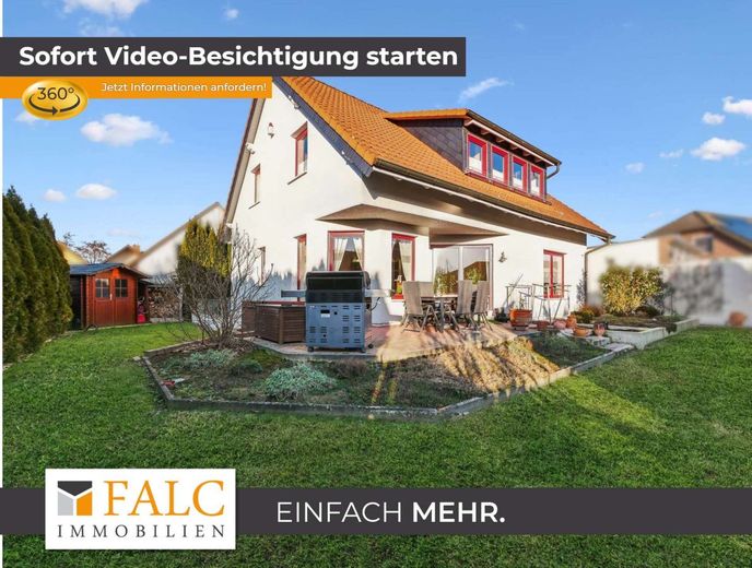 Gepflegtes, großes EFH mit schönem Garten + Zimmer mit wohnraumähnlichem Charakter im Keller – Außenansicht Terrasse