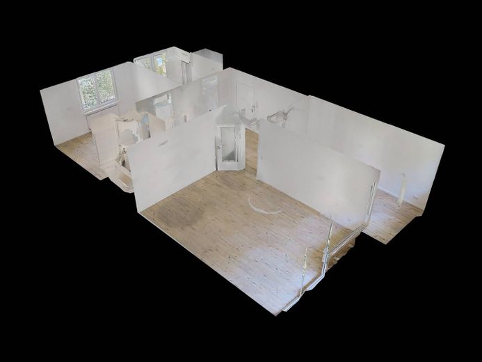 Moderne 3-Zimmer-Wohnung mit Balkon in fußläufiger Nähe zum Stadtzentrum – 3D-Ansicht Grundriss