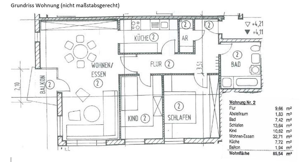Grundriss Wohnung