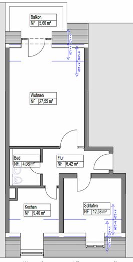 Stilvoll saniertes Dachgeschoss mit Rundbogen-Gauben und Balkon in Kirchrode – Foto 14