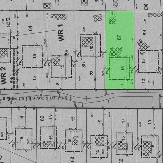 Schildow, Tschaikowskistraße, Komponistenquartier, provisionsfrei – farbige Kennzeichnung