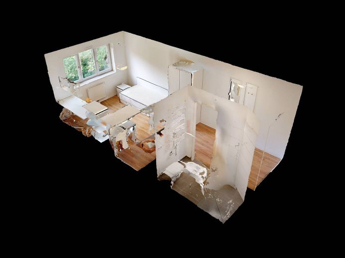 STUDENTS ONLY: Modernes 1-Zimmer-Apartment mit EBK und ALL-IN-MIETE in Ottensen – 3D-Ansicht Grundriss