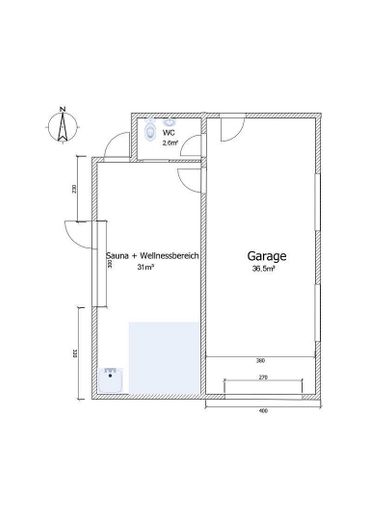 Architektenhaus mit Naturteich, Sauna, Solar + vielseitigem Nebengebäude – Nebengebäude + Garage