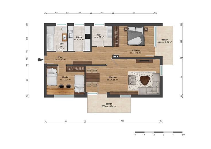 Bezugsfertige & hochwertig modernisierte Wohnung – Foto 15