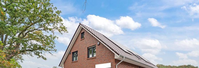 Construction neuve spacieuse avec logement indépendant, installation photovoltaïque et concept d’utilisation polyvalent à Meppen-Rühle – Eingang
