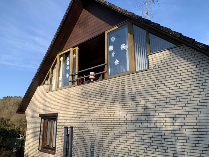 Balkon mit Schiebetür