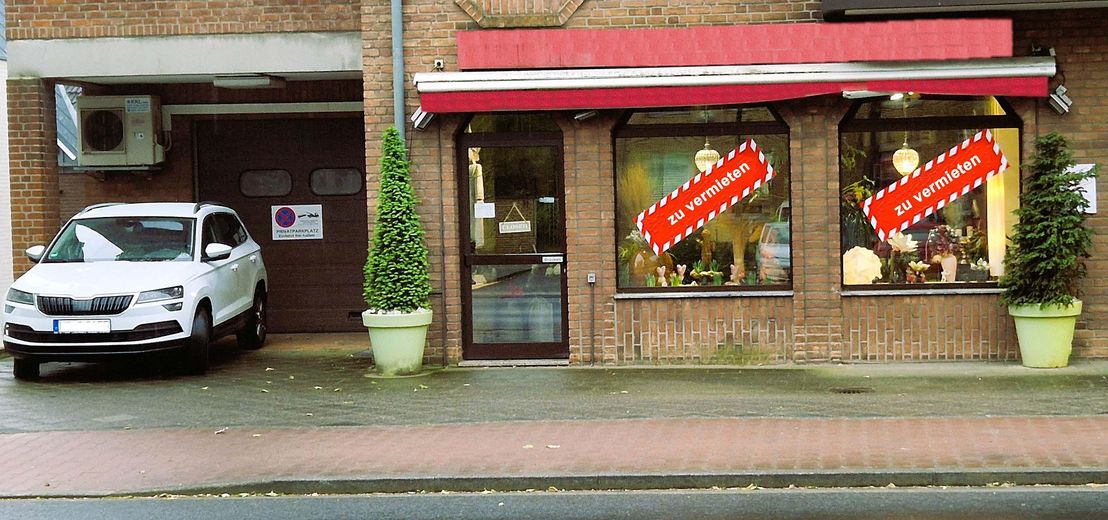 Eingang m. Garage und Stellpl.