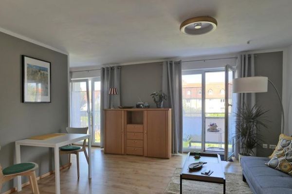 (EF0536_M) Erfurt: Ilversgehofen, neu möblierte 2-Zimmer-Wohnung mit Balkon in der Tiergartensiedlung