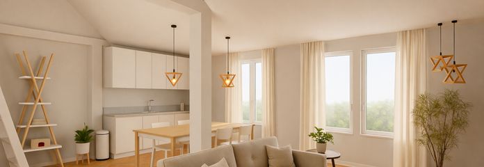 Küche/ Essen/ Wohnen