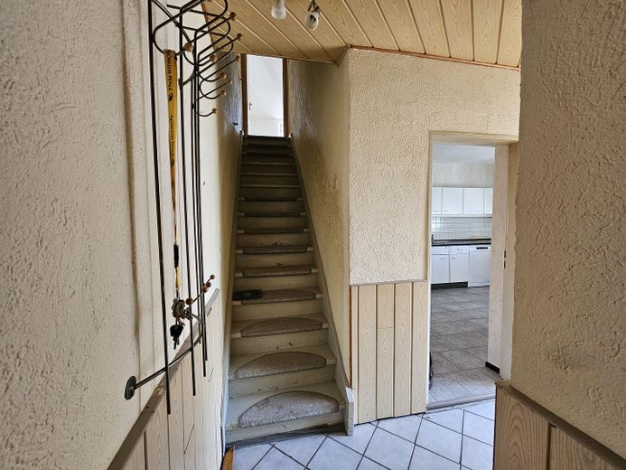 Familienfreundliches Einfamilienhaus mit großem Garten in Mannheim Gartenstadt – Treppenaufgang
