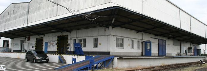 Frontansischt Lagerhalle
