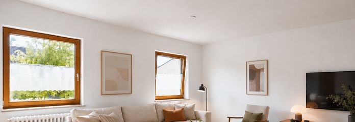Appartamento di 3 locali a Salem-Beuren | ristrutturato prima dell'ingresso | 79 m² | posto auto – Visualisierung Wohnzimmer
