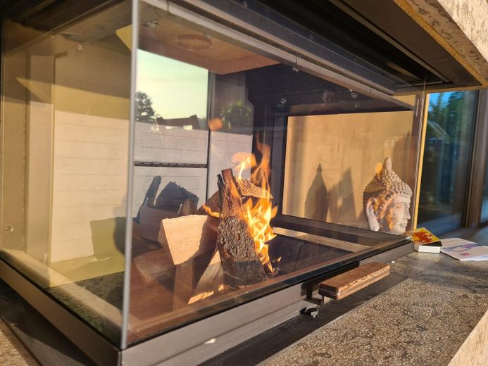Echtholz-Kamin